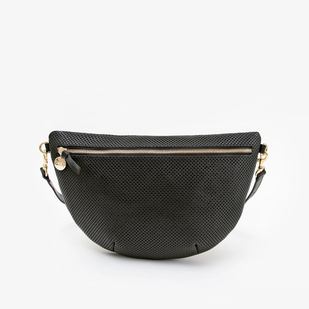 Clare V Grande Fanny- black perf
